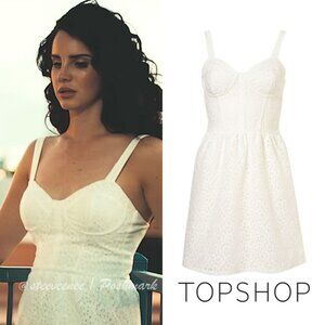 Topshop Lace Corset Flippy Tunic Dress ASO Lana Del Rey & Demi Lovato